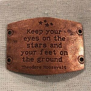 Lenny and Eva Antique Brass Vintage Sentiment